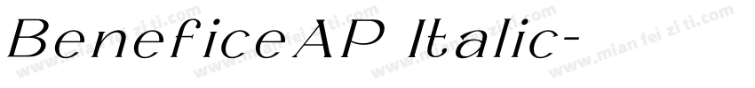 BeneficeAP Italic字体转换
